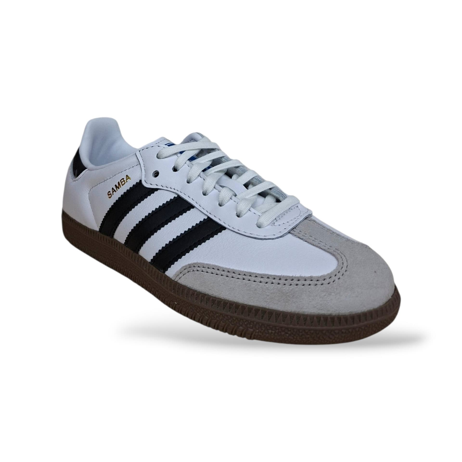Adidas Samba Originals Sneakers Bambini Bianco Nero | Taglia 22-38 | Pelle Suede | Velcro e Lacci | Scarpetteria Gica - 7