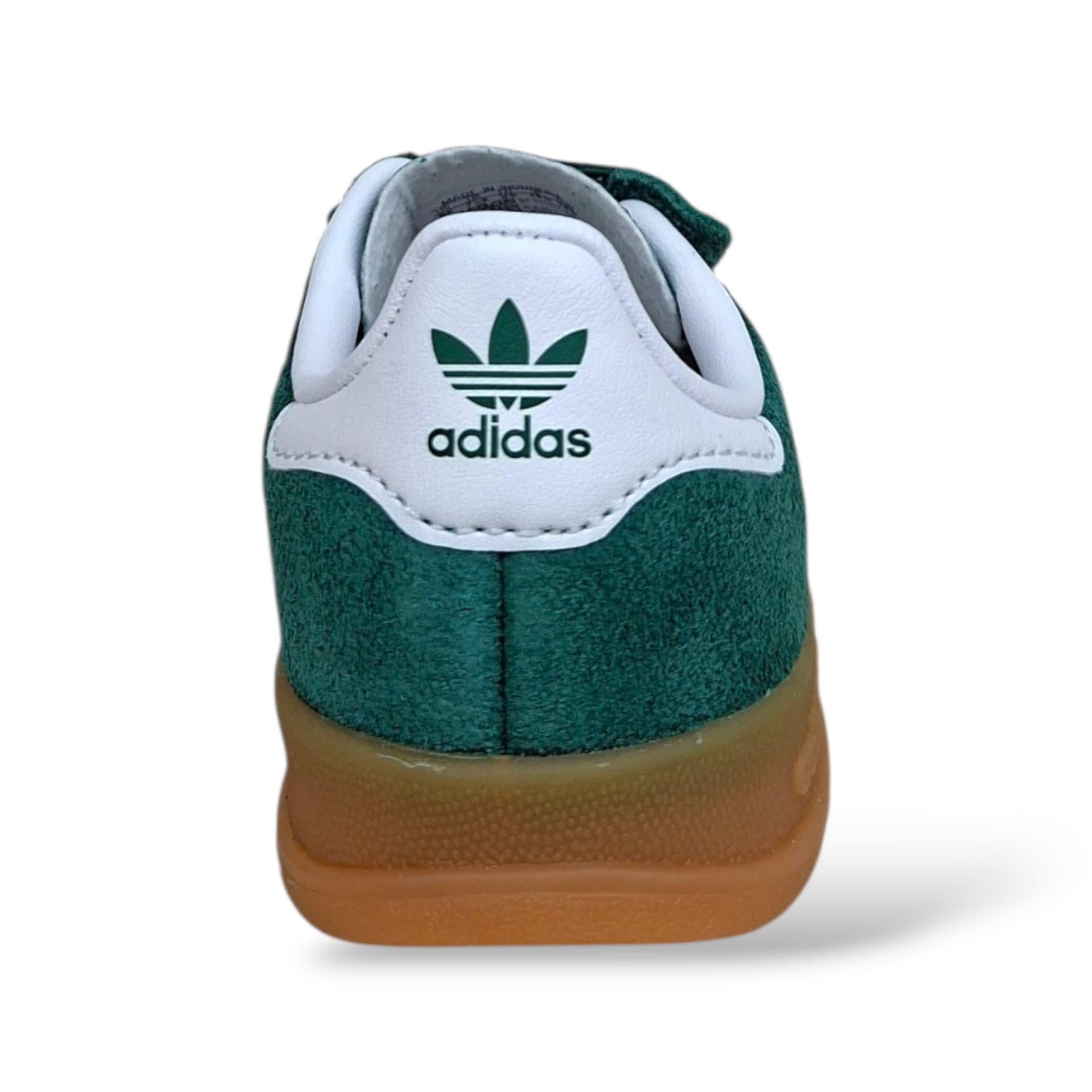 Adidas Gazelle Indoor Sneakers Bambini Verdone Bianco Camel | Taglia 22-27 | Suede Velcro | Scarpetteria Gica - 3