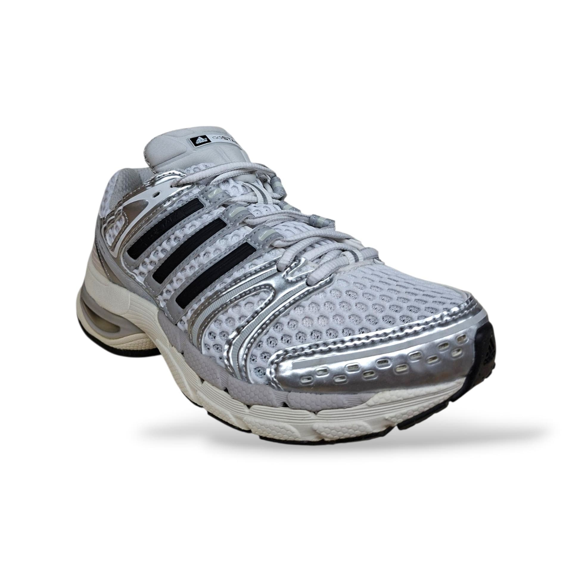 Adidas Adistar Control Sneakers Bambini Ragazzi Bianco Grigio | Taglia 22-38 | Laccio Elastico e Lacci | Scarpetteria Gica - 2