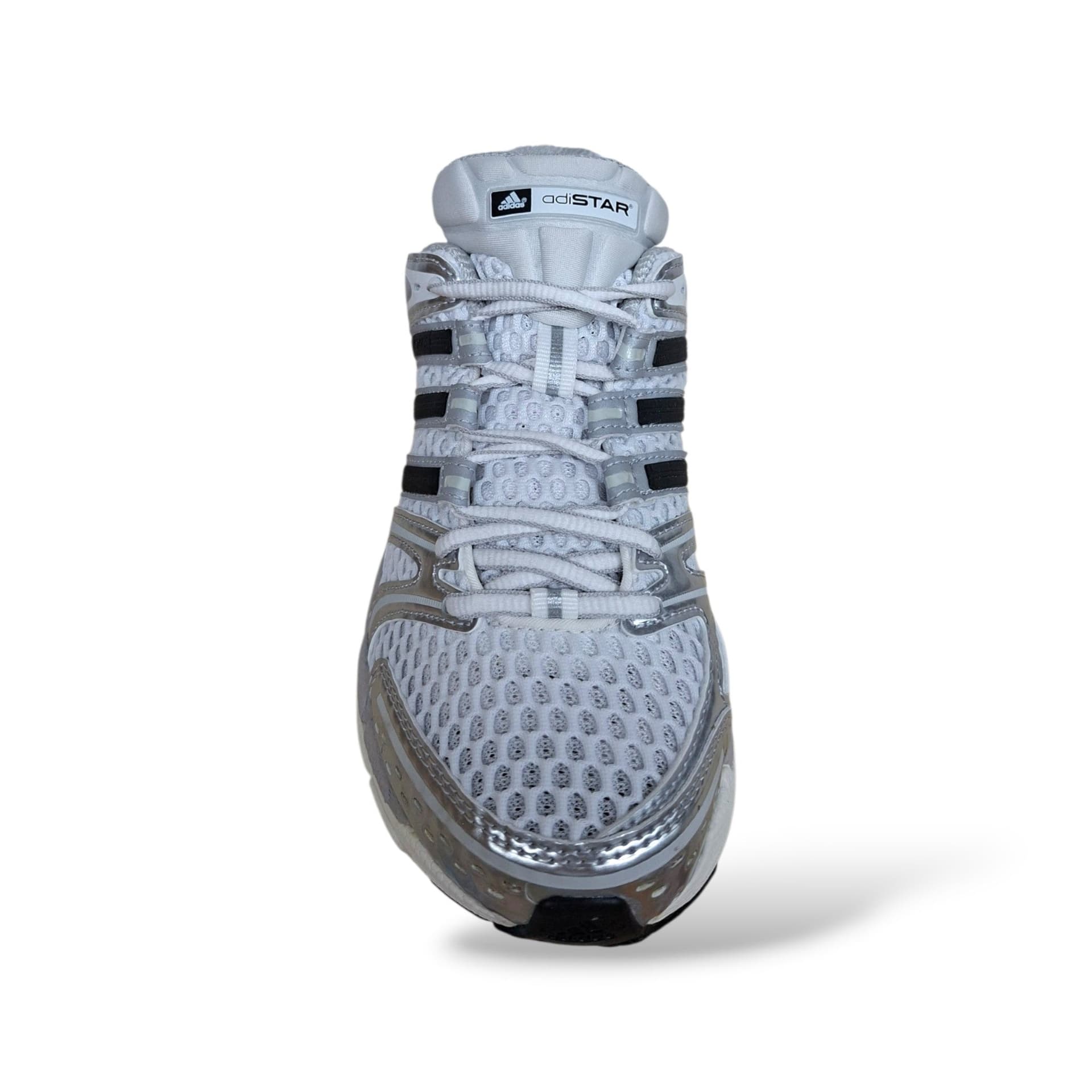 Adidas Adistar Control Sneakers Bambini Ragazzi Bianco Grigio | Taglia 22-38 | Laccio Elastico e Lacci | Scarpetteria Gica - 4