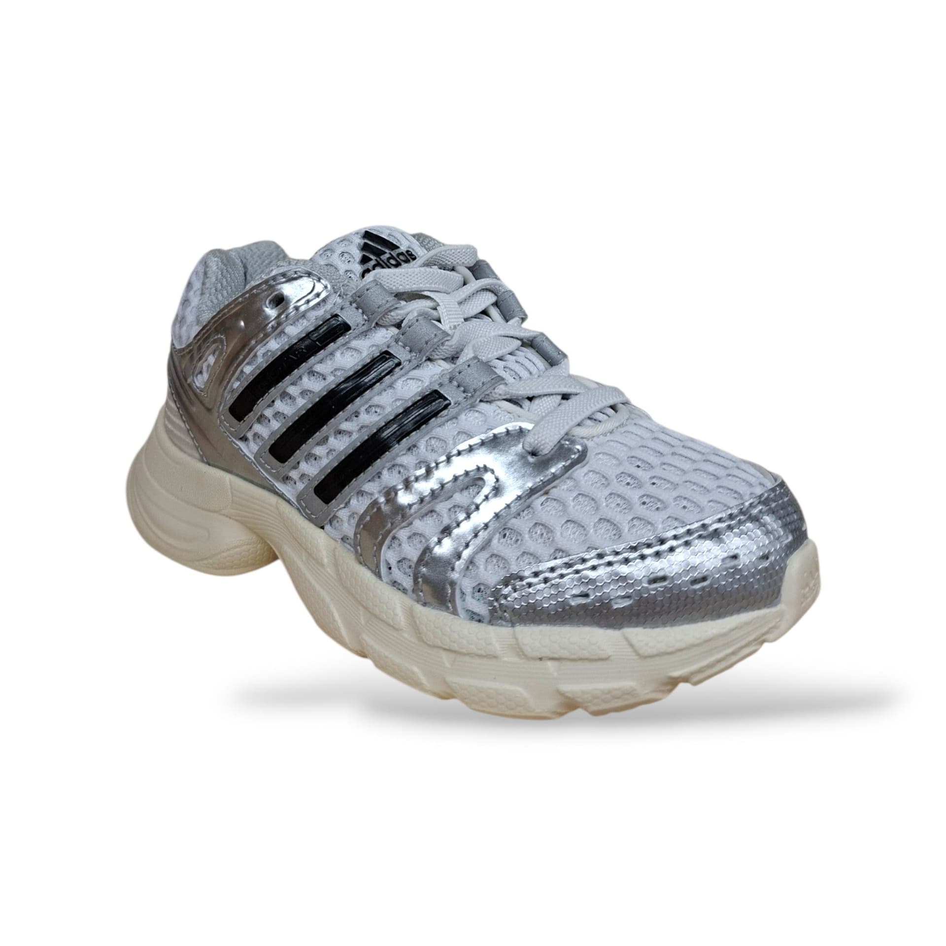 Adidas Adistar Control Sneakers Bambini Ragazzi Bianco Grigio | Taglia 22-38 | Laccio Elastico e Lacci | Scarpetteria Gica - 7