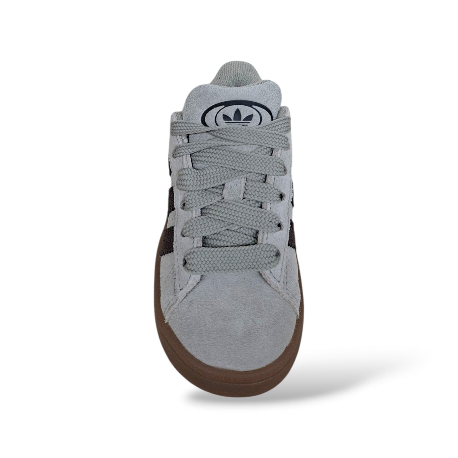 Adidas Campus Originals Sneakers Bambini Ragazzi Grigio Marrone Camel | Taglia 28-38 | Suede Lacci | Scarpetteria Gica - 9