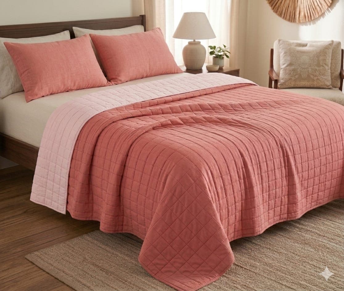 Trapuntino Matrimoniale Remant Taylor Double Face in Cotone 250x250 cm - 1