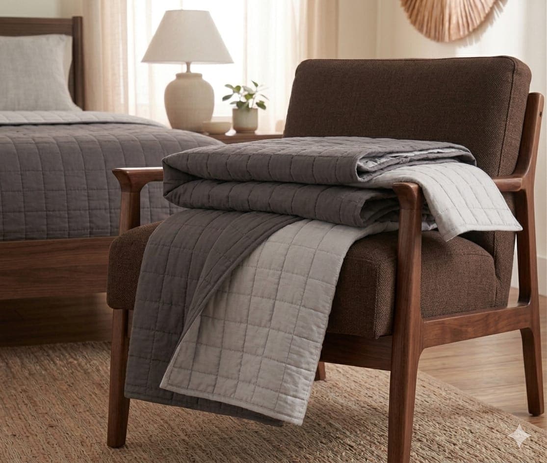 Trapuntino Matrimoniale Remant Taylor Double Face in Cotone 250x250 cm - 14