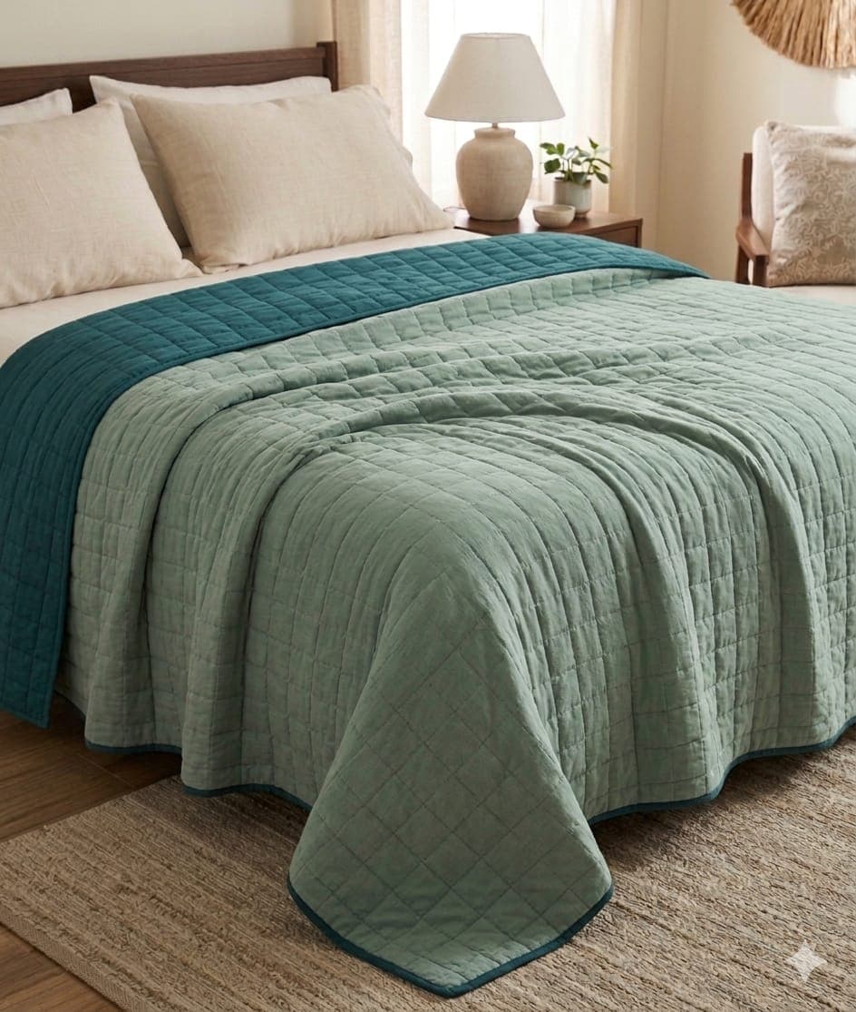 Trapuntino Matrimoniale Remant Taylor Double Face in Cotone 250x250 cm - 7