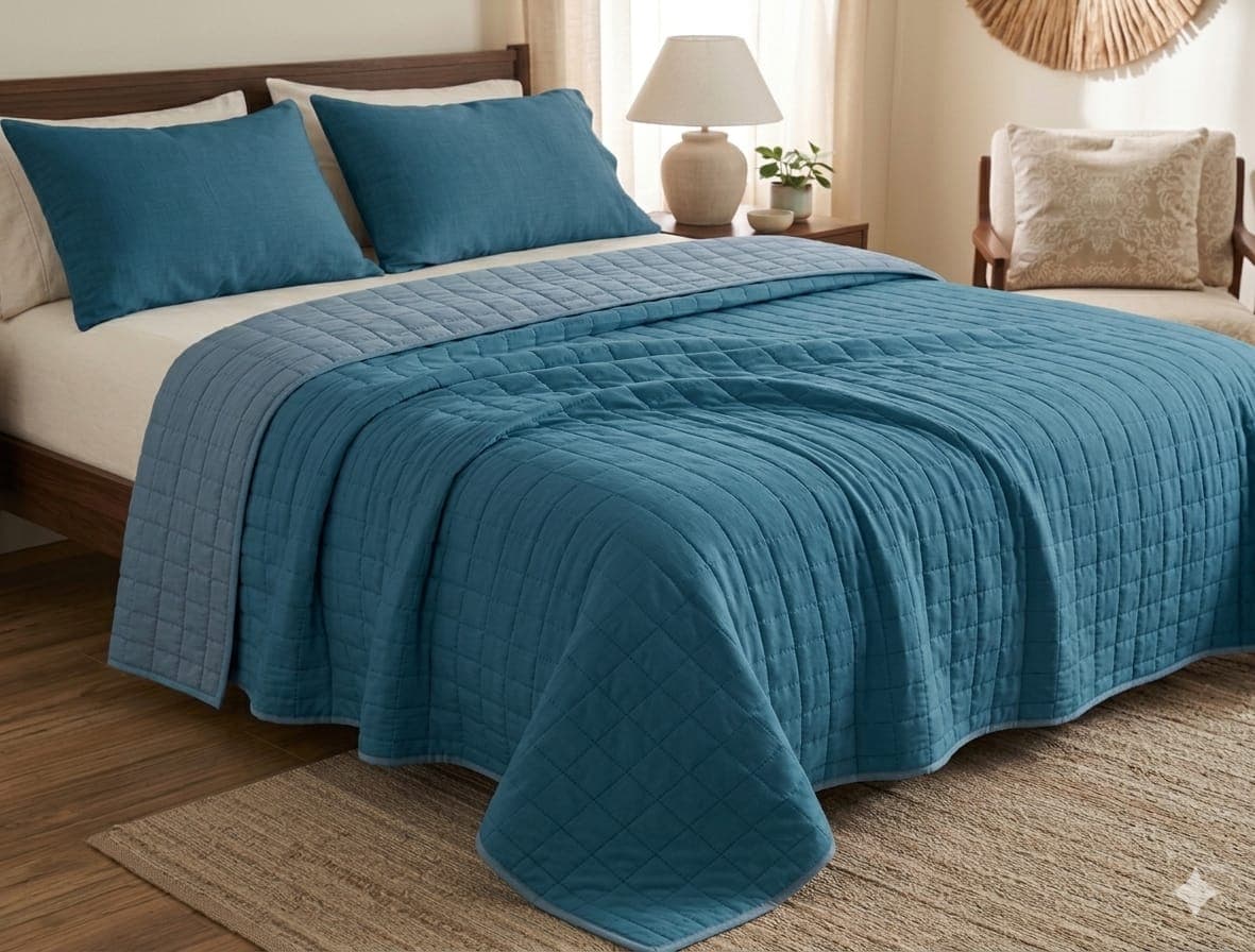 Trapuntino Matrimoniale Remant Taylor Double Face in Cotone 250x250 cm - 9