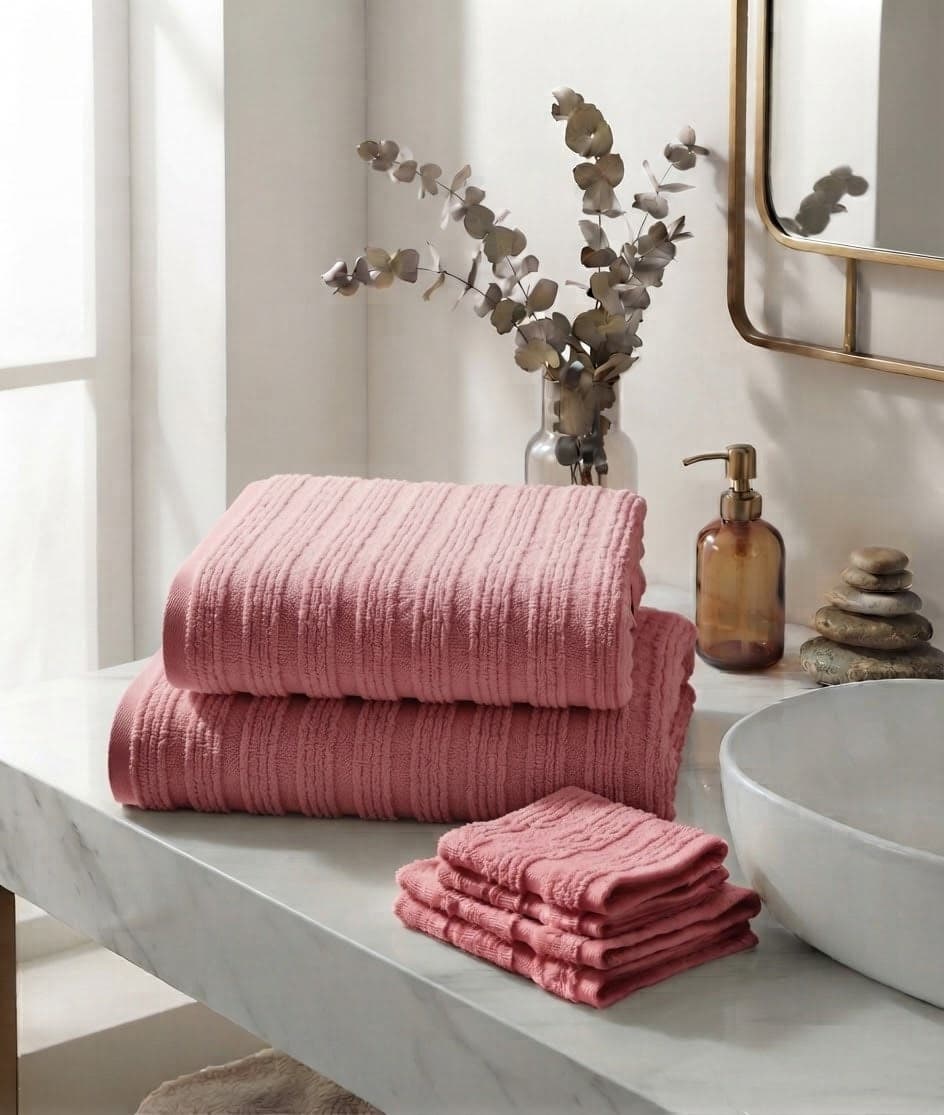 Set Asciugamani 1+1 Papalina Stripes in Spugna Jacquard - 4