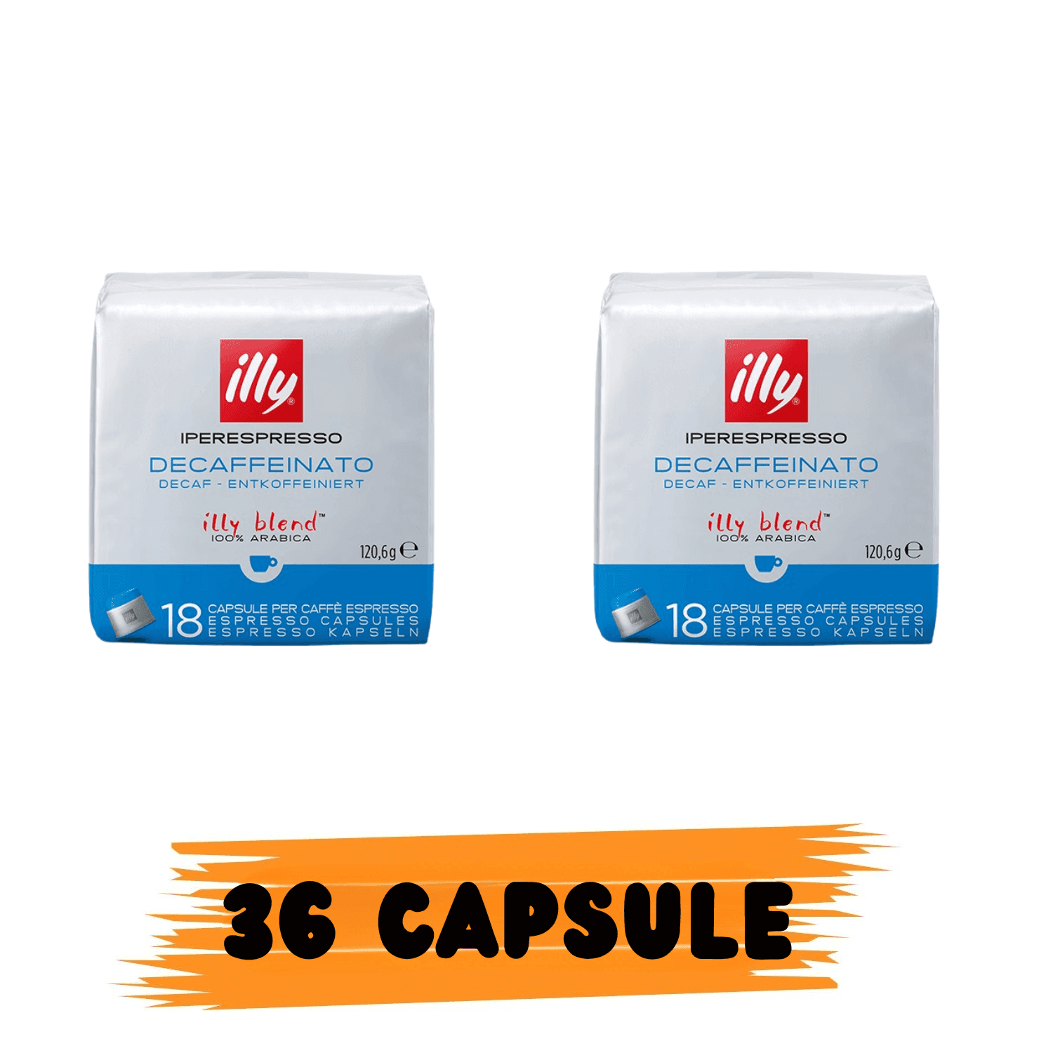 illy Caffe' Capsule Iperespresso Decaffeinato 36pz