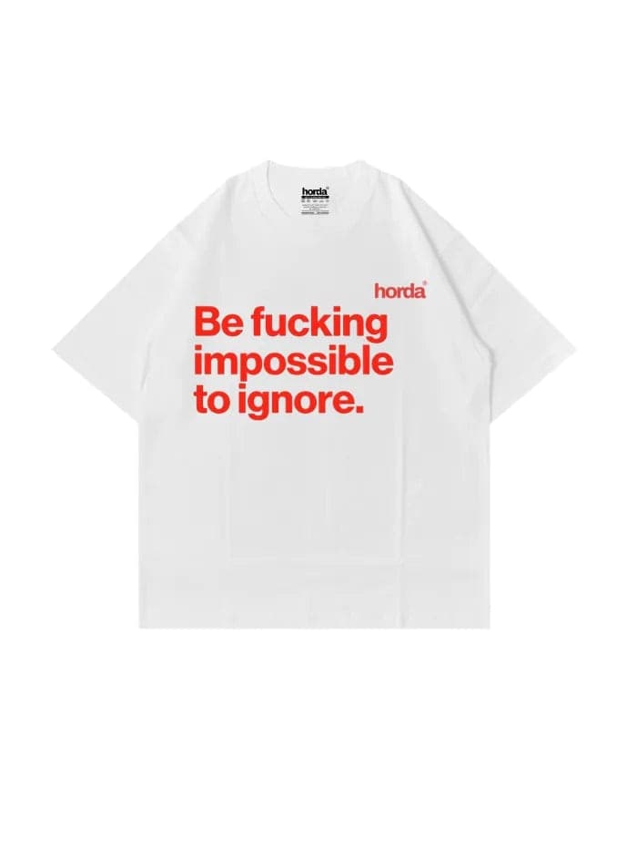 T-shirt Oversize "Loud" Stampa Rossa | Horda Cotone 200g - 6