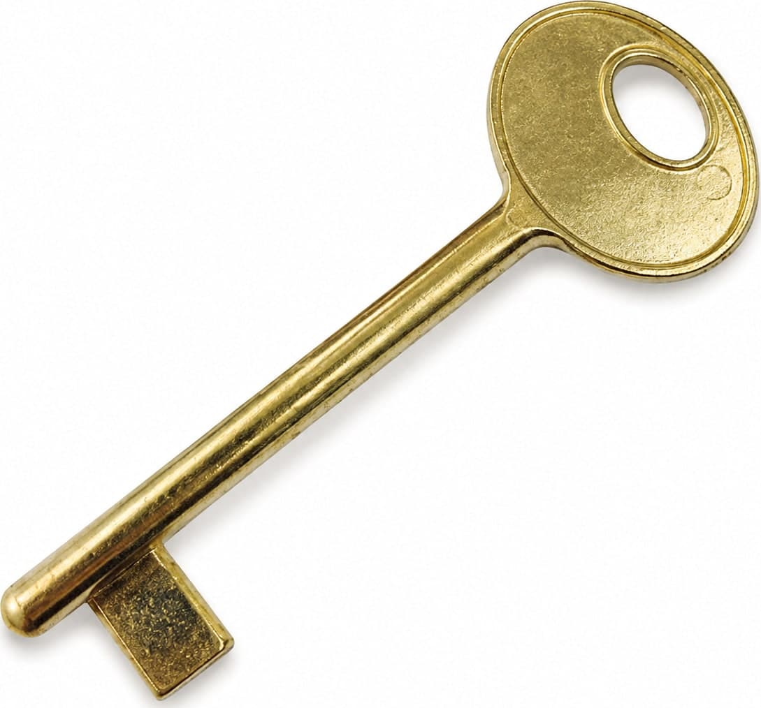 CHIAVE PER SERRATURE A BUSSOLA PATENT - n°5 ottonata (B00502.05.03) – Agb