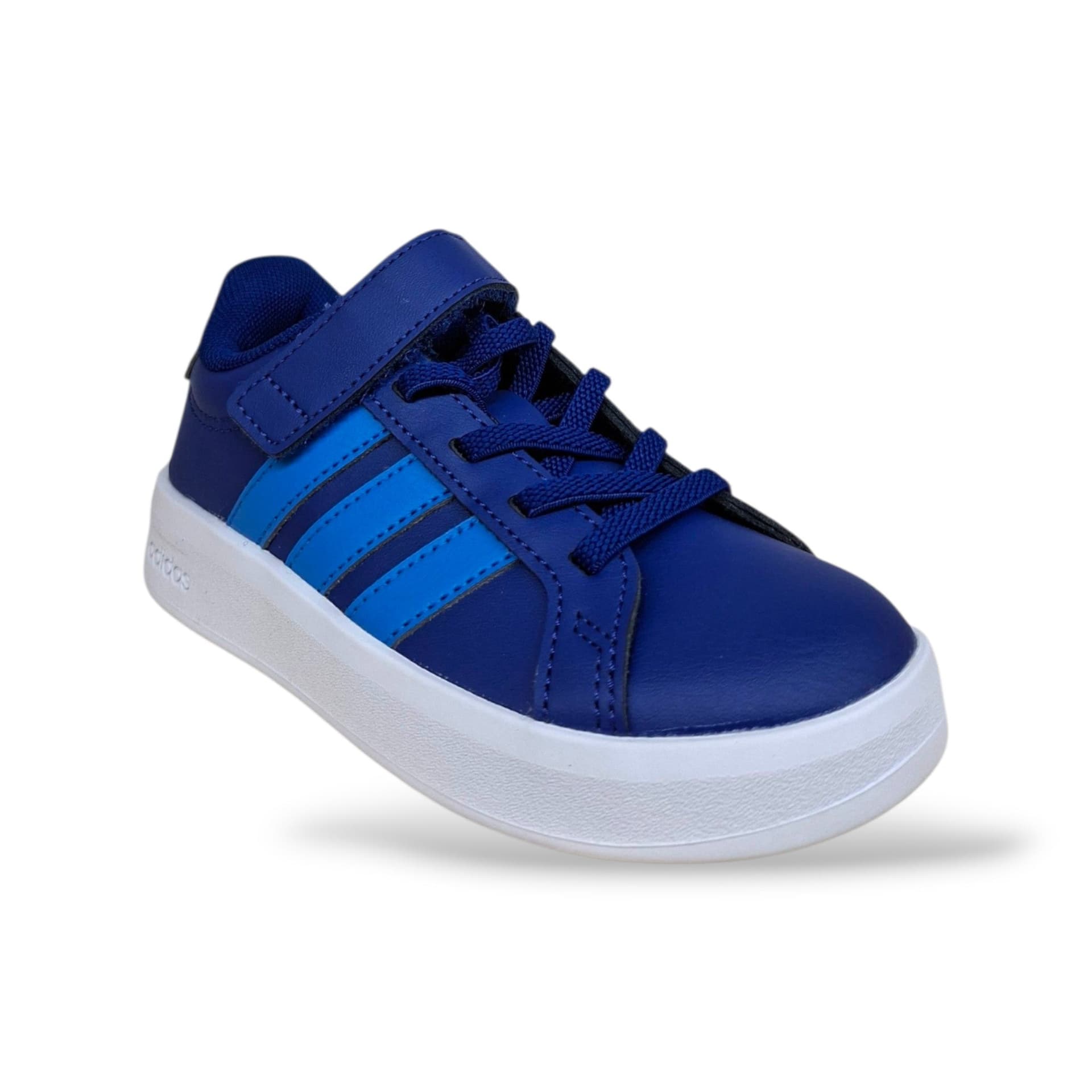 Adidas Grand Court Sneakers Bambini Ragazzi Blue Azzurro | Taglia 28 | Lacci Elastici e Velcro | Scarpetteria Gica - 2