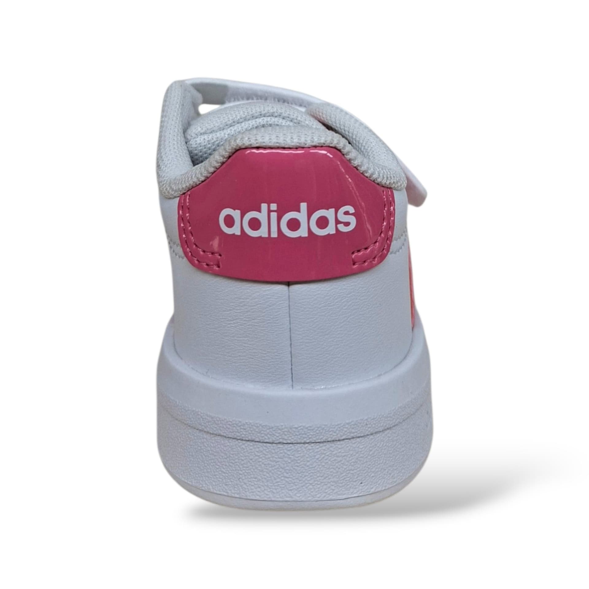 Adidas Grand Court Sneakers Bambina Bianco Rosa | Taglia 20-27 | Velcro | Scarpetteria Gica - 3