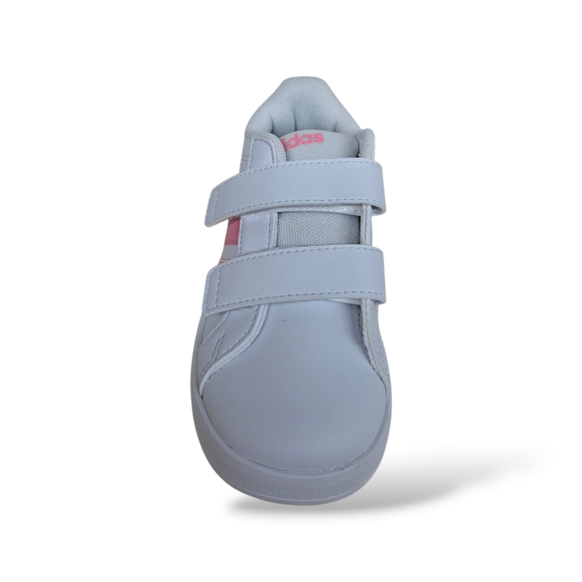 Adidas Grand Court Sneakers Bambina Bianco Rosa | Taglia 20-27 | Velcro | Scarpetteria Gica - 4