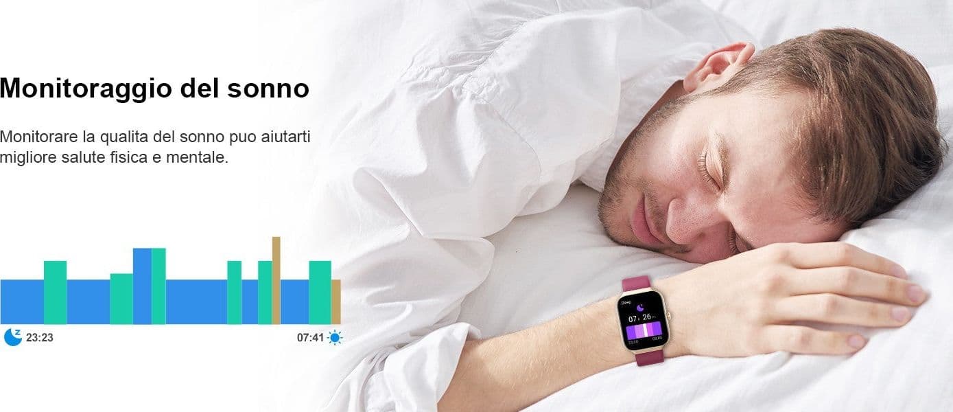 HOIFA P98 Smartwatch Uomo Donna 1,96" Chiamate SpO2 Cardio Sonno 113+ Sport IP68 - 14