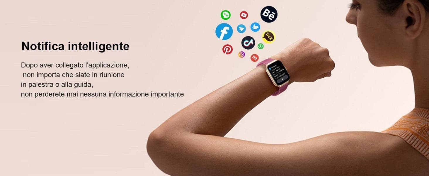 HOIFA P98 Smartwatch Uomo Donna 1,96" Chiamate SpO2 Cardio Sonno 113+ Sport IP68 - 9