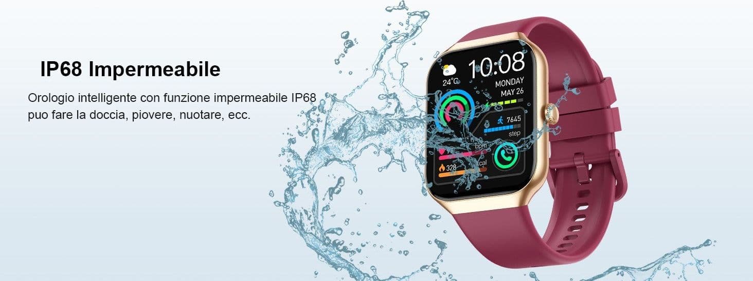 HOIFA P98 Smartwatch Uomo Donna 1,96" Chiamate SpO2 Cardio Sonno 113+ Sport IP68 - 10
