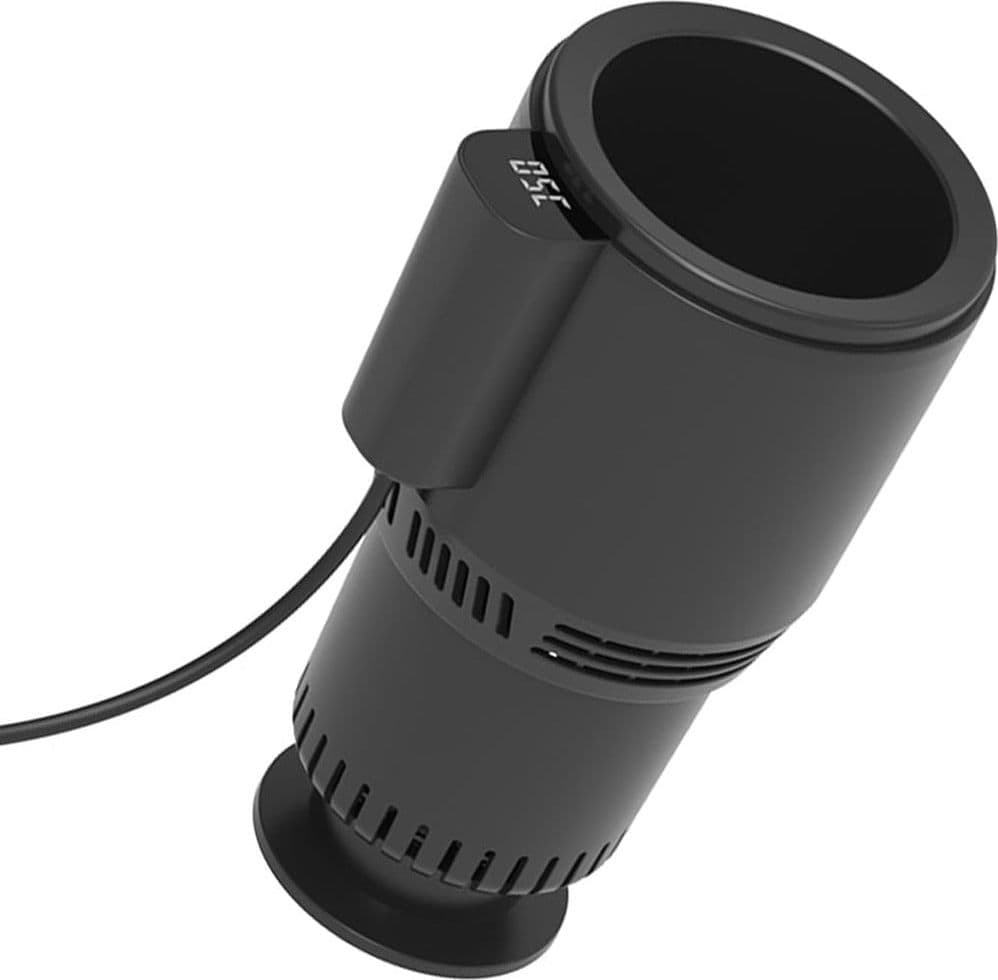 PORTABICCHIERI AUTO CON INDICATORE TEMPERATURA LED RAFFREDDAMENTO RISCALDAMENTO LATTINE - 2