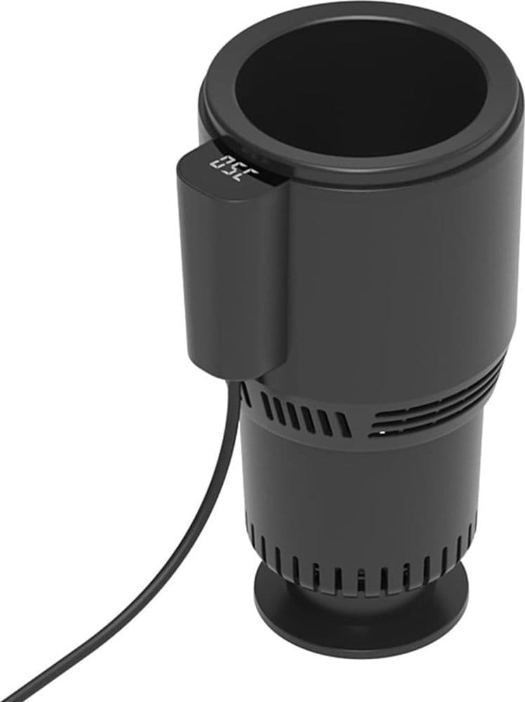 PORTABICCHIERI AUTO CON INDICATORE TEMPERATURA LED RAFFREDDAMENTO RISCALDAMENTO LATTINE - 5