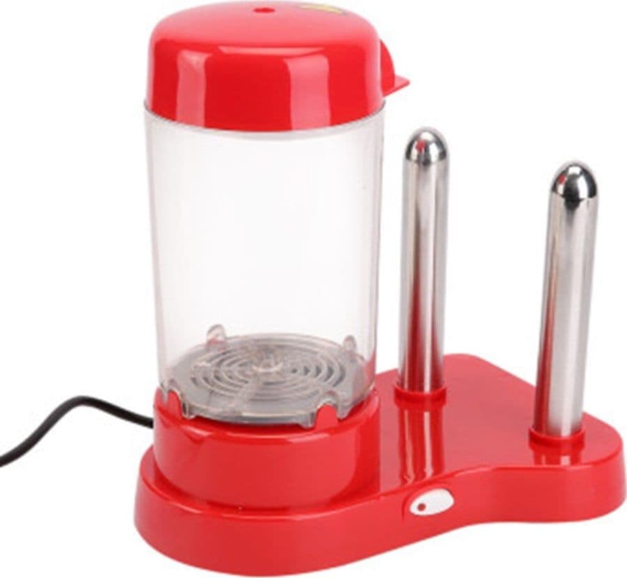 MACCHINA PER HOT DOG CUOCI WURSTEL 450 W CONTENITORE COTTURA A VAPORE CON PORTA PANINO - 2