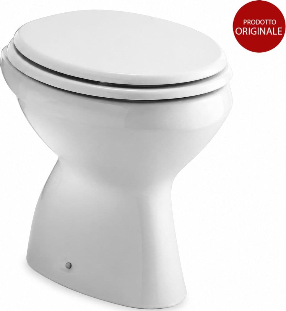 Copriwater Dolomite Perla Classic sedile WC legno bianco J104600 Originale - 3
