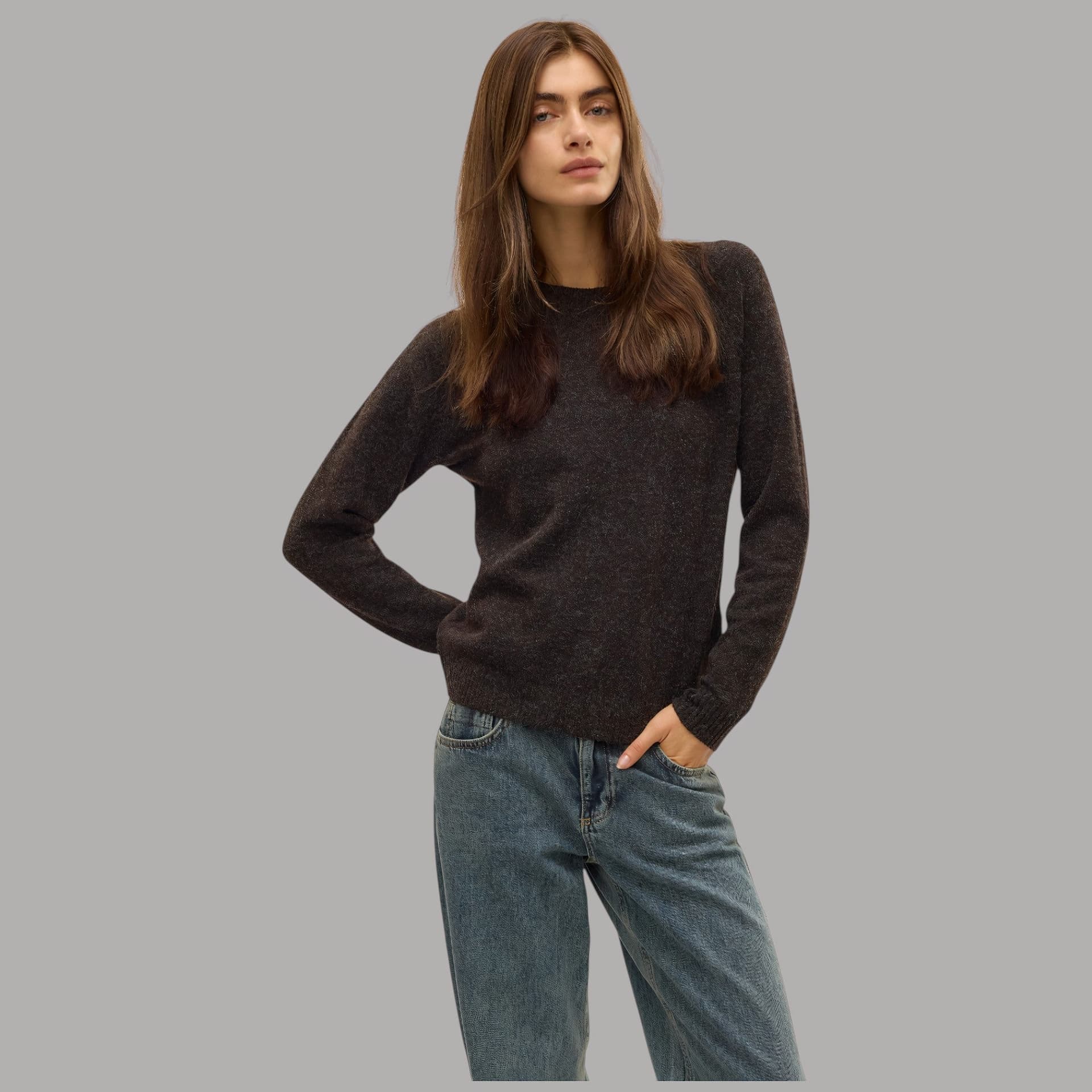 Pullover Vero Moda Doffy con collo paricollo e maniche lunghe regular fit - 19