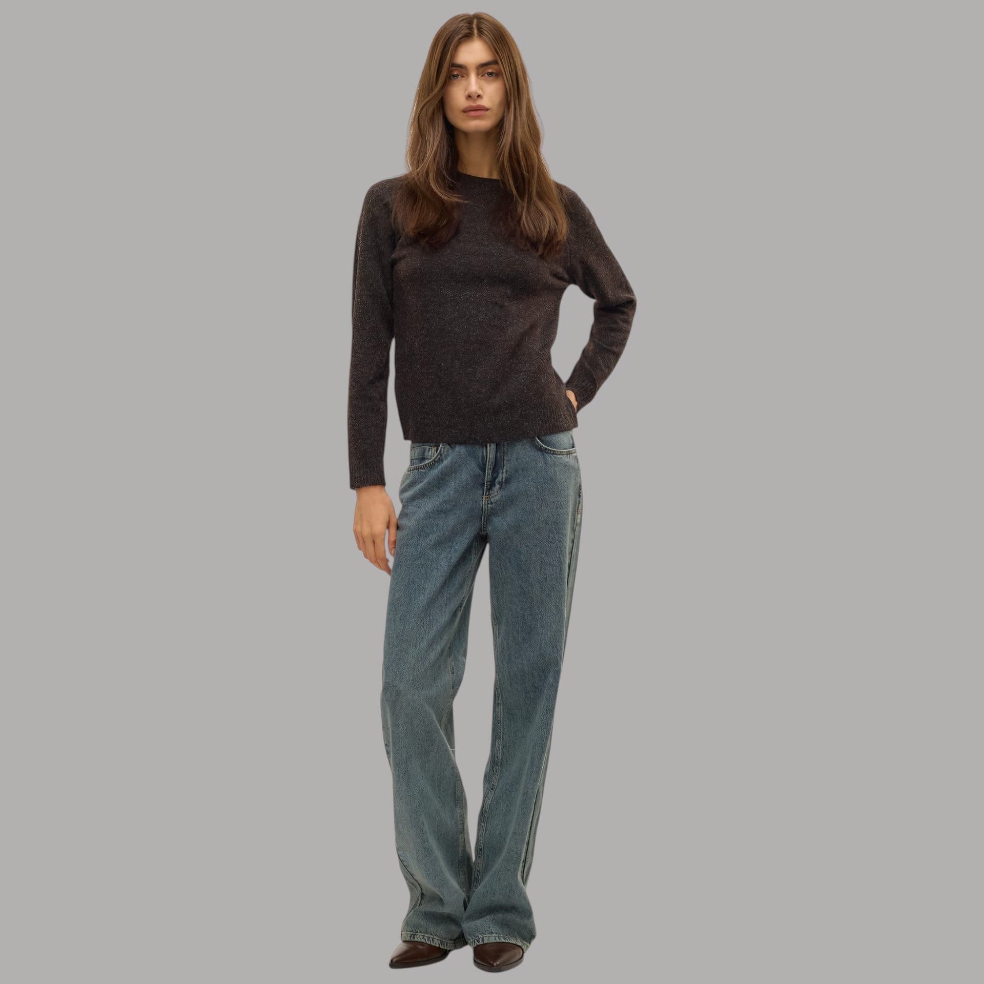 Pullover Vero Moda Doffy con collo paricollo e maniche lunghe regular fit - 9