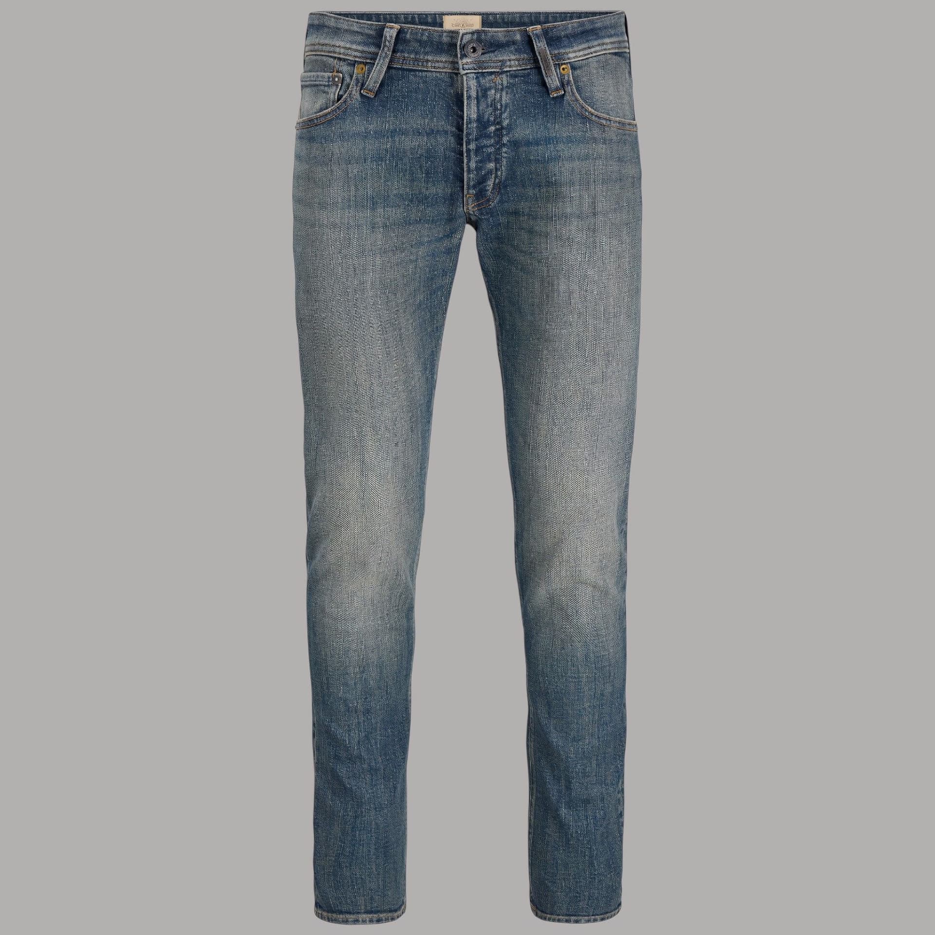 Jeans slim fit Jack Jones Glenn con vestibilità a vita media - 2