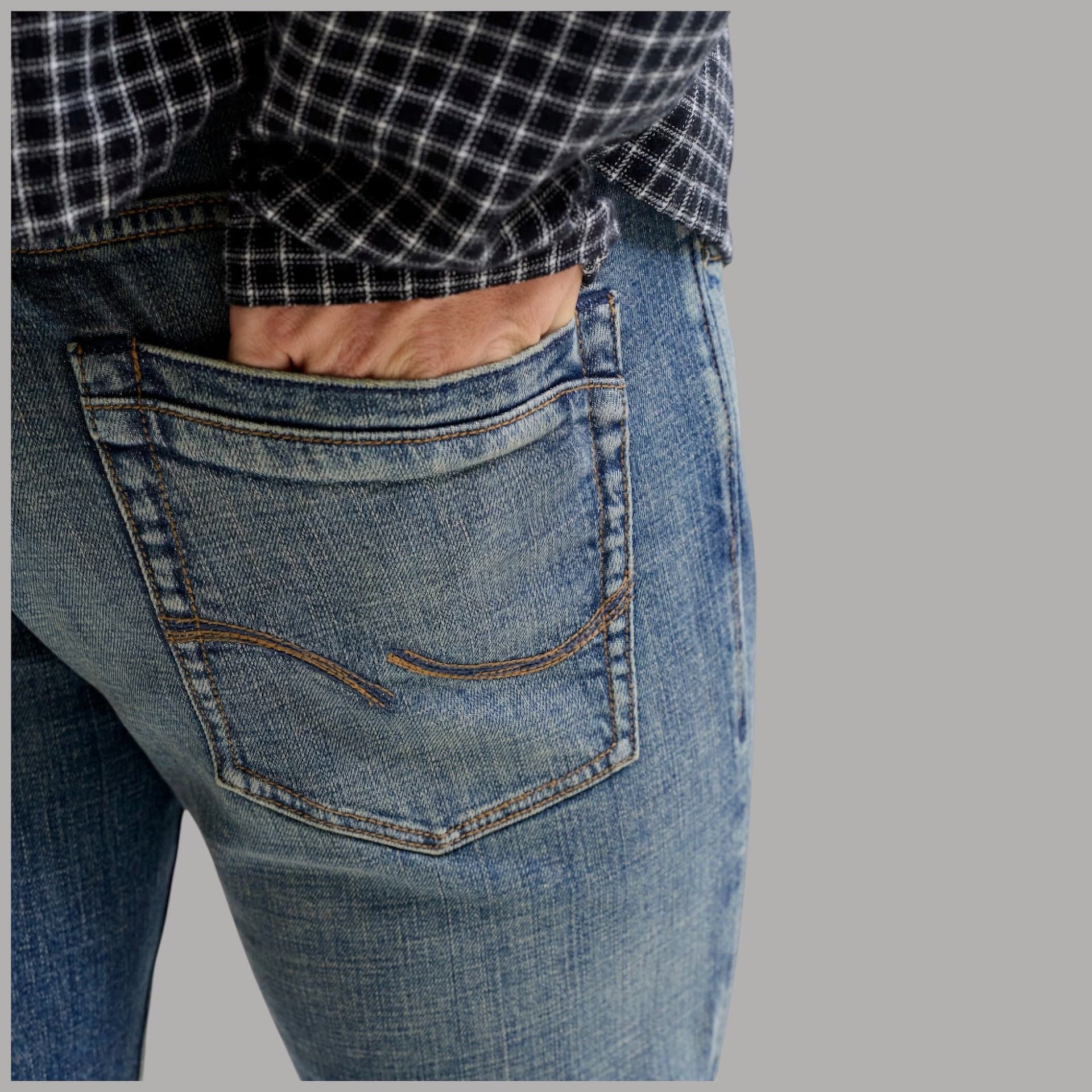 Jeans slim fit Jack Jones Glenn con vestibilità a vita media - 7