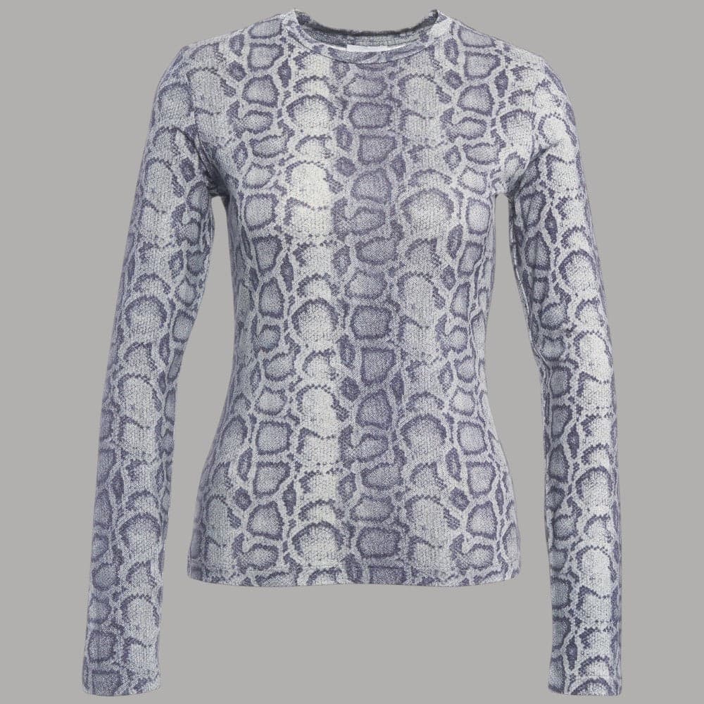 T-shirt manica lunga Liu Jo feat Elodie con stampa all over e strass - 4