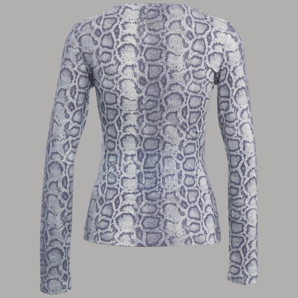 T-shirt manica lunga Liu Jo feat Elodie con stampa all over e strass - 5