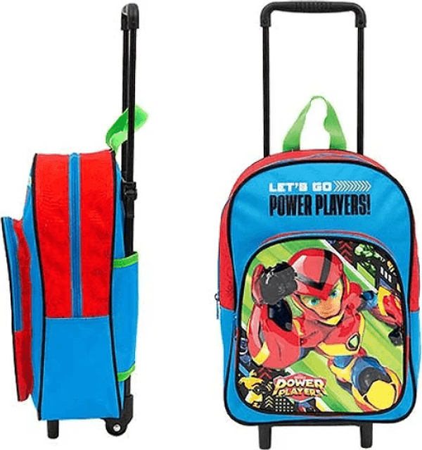 Auguri Preziosi - Zaino Asilo con Trolley Power Players - 2