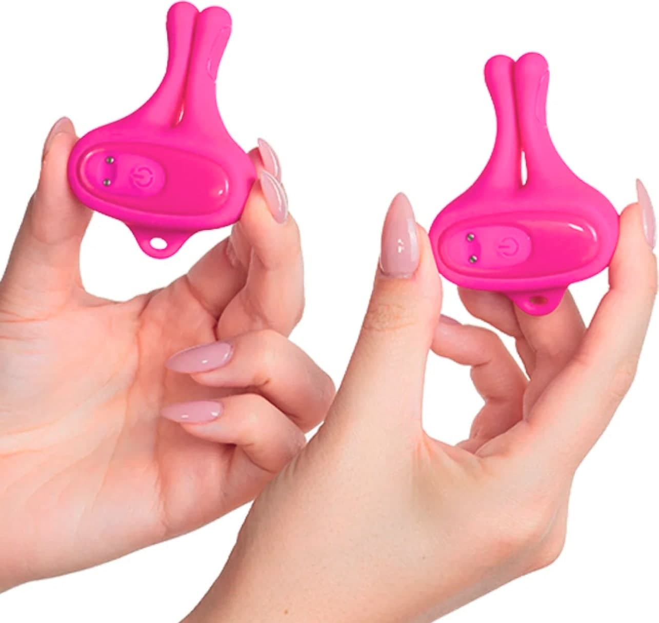 Pinze Vibranti Morsetti per Capezzoli Magnetiche 9 Vibrazioni in Silicone BDSM - 2