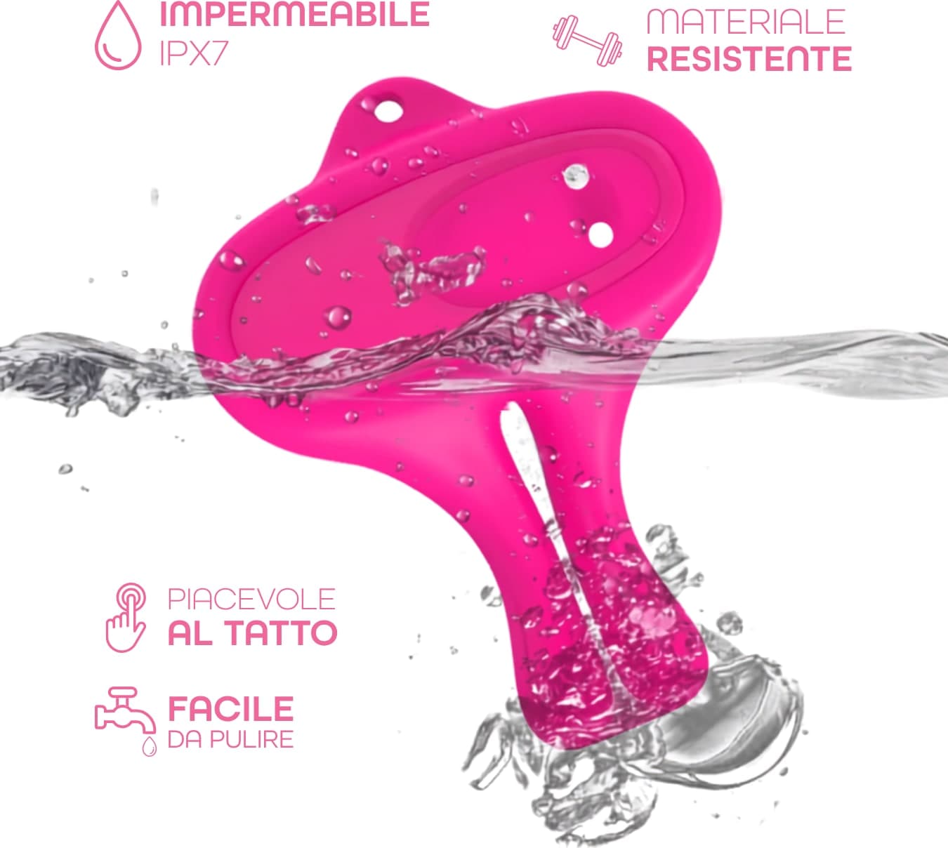 Pinze Vibranti Morsetti per Capezzoli Magnetiche 9 Vibrazioni in Silicone BDSM - 7