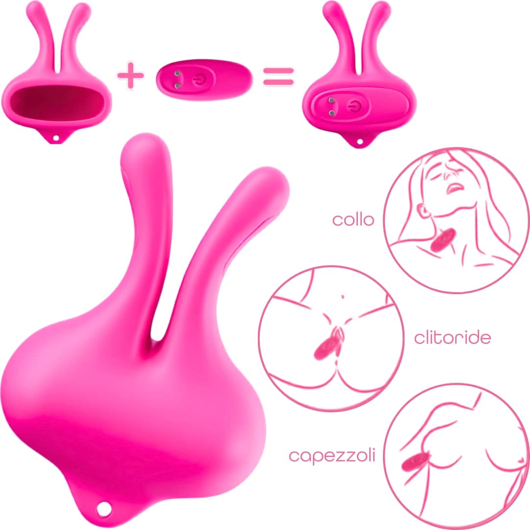 Pinze Vibranti Morsetti per Capezzoli Magnetiche 9 Vibrazioni in Silicone BDSM - 9