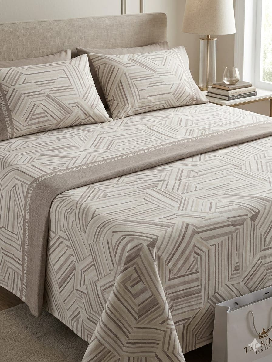 Completo Lenzuola Matrimoniale Tessier Varianti Assortite in Cotone - 3