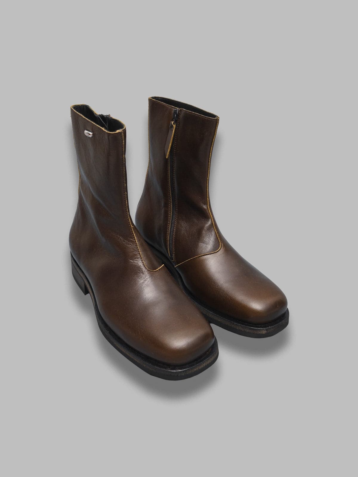 OUR LEGACY camion boot deep olive leather - 2