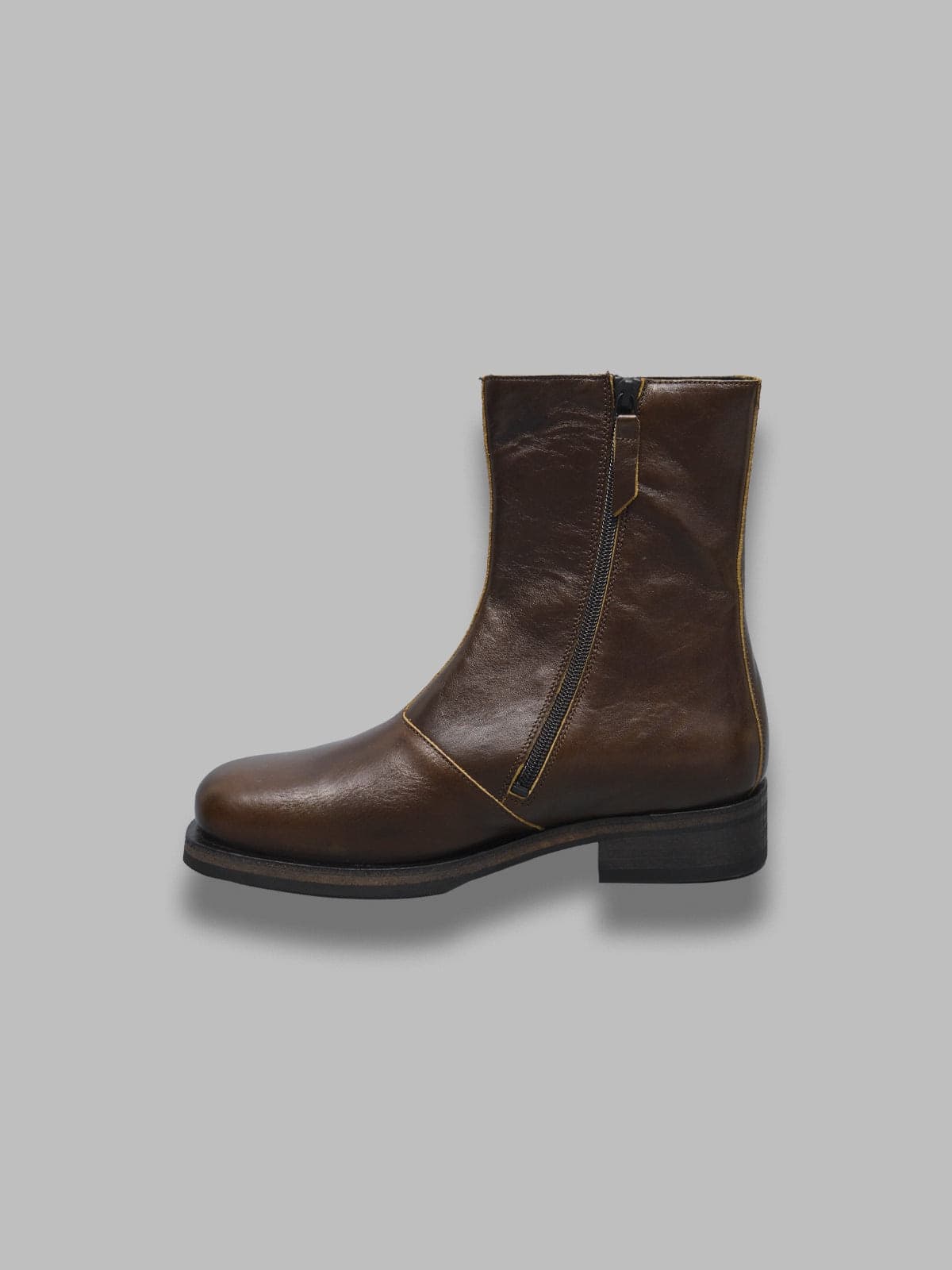 OUR LEGACY camion boot deep olive leather - 3