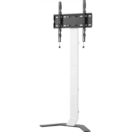 Techly Supporto da Pavimento Super Slim per TV LCD/LED/Plasma da 32'' a 70'' | Dimensioni 120.00 × 30.00 × 15.00 cm | Modello ICA-TR47 bianco, VESA fino a 400 x 400 mm, portata 40 kg, inclinazione da -10° a +3° e gestione cavi