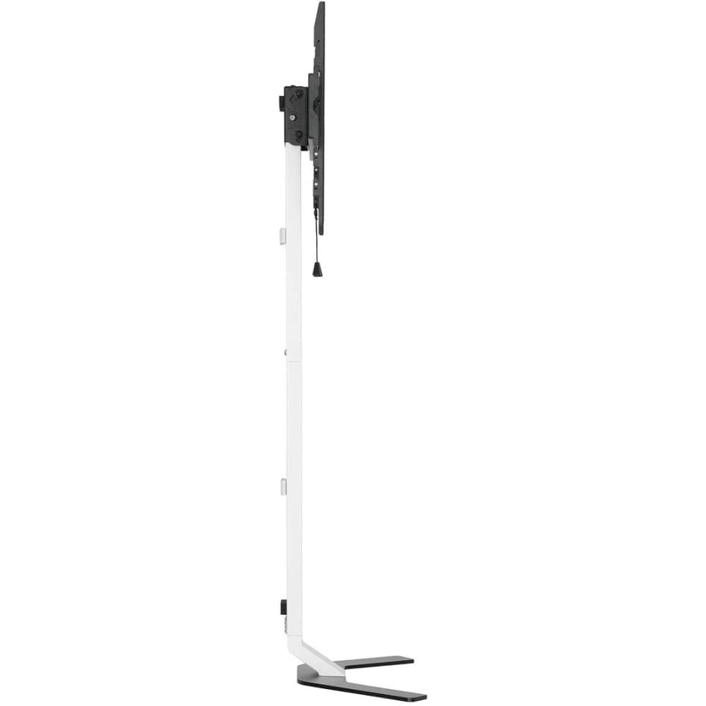 Techly Supporto da Pavimento Super Slim per TV LCD/LED/Plasma da 32'' a 70'' | Dimensioni 120.00 × 30.00 × 15.00 cm | Modello ICA-TR47 bianco, VESA fino a 400 x 400 mm, portata 40 kg, inclinazione da -10° a +3° e gestione cavi - 5