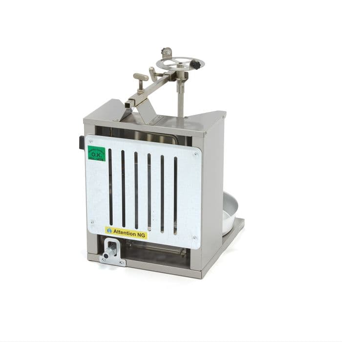 Kebab Grill - 1 Burner - 10kg Meat - Gas | Dimensioni 40.00 × 35.00 × 60.00 cm | Maxima 09370200, grill professionale a gas per kebab in acciaio inox, un bruciatore, capacita 10 kg, 3,32 kW, peso 8,4 kg - 3