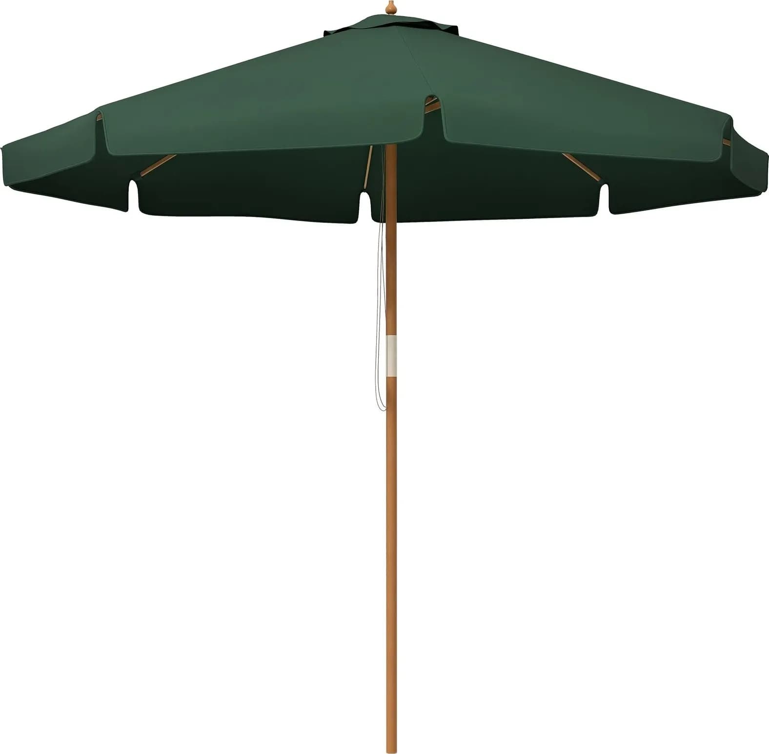 Outsunny Ombrellone da Giardino con Doppio Tettuccio, in Bambù e Poliestere, Ø325x250 cm, Verde | Dimensioni 180.00 × 25.00 × 25.00 cm | Outsunny, ombrellone verde con doppio tettuccio, struttura in bambu, diametro 325 cm e altezza 250 cm