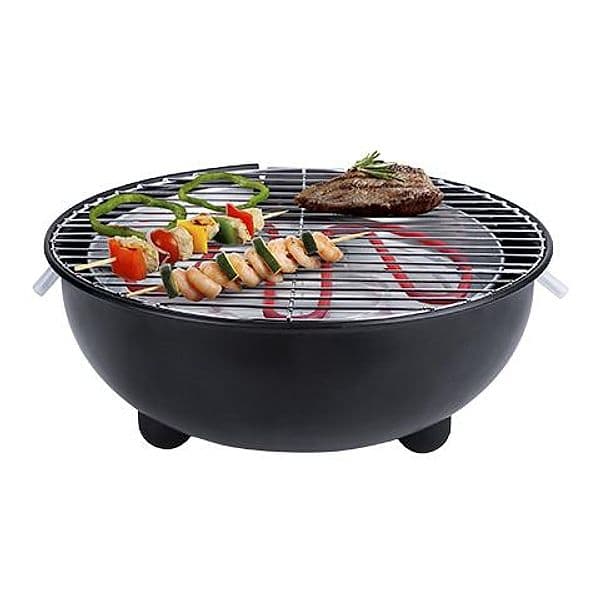 Tristar BQ-2880 Barbecue Elettrico da Tavolo 1250 W con Griglia Rotonda da 30 cm, Struttura in Metallo Nero, Griglia Regolabile in Altezza, Vaschetta Raccogli Grasso, Facile da Pulire, EAN 8713016036124 - 3