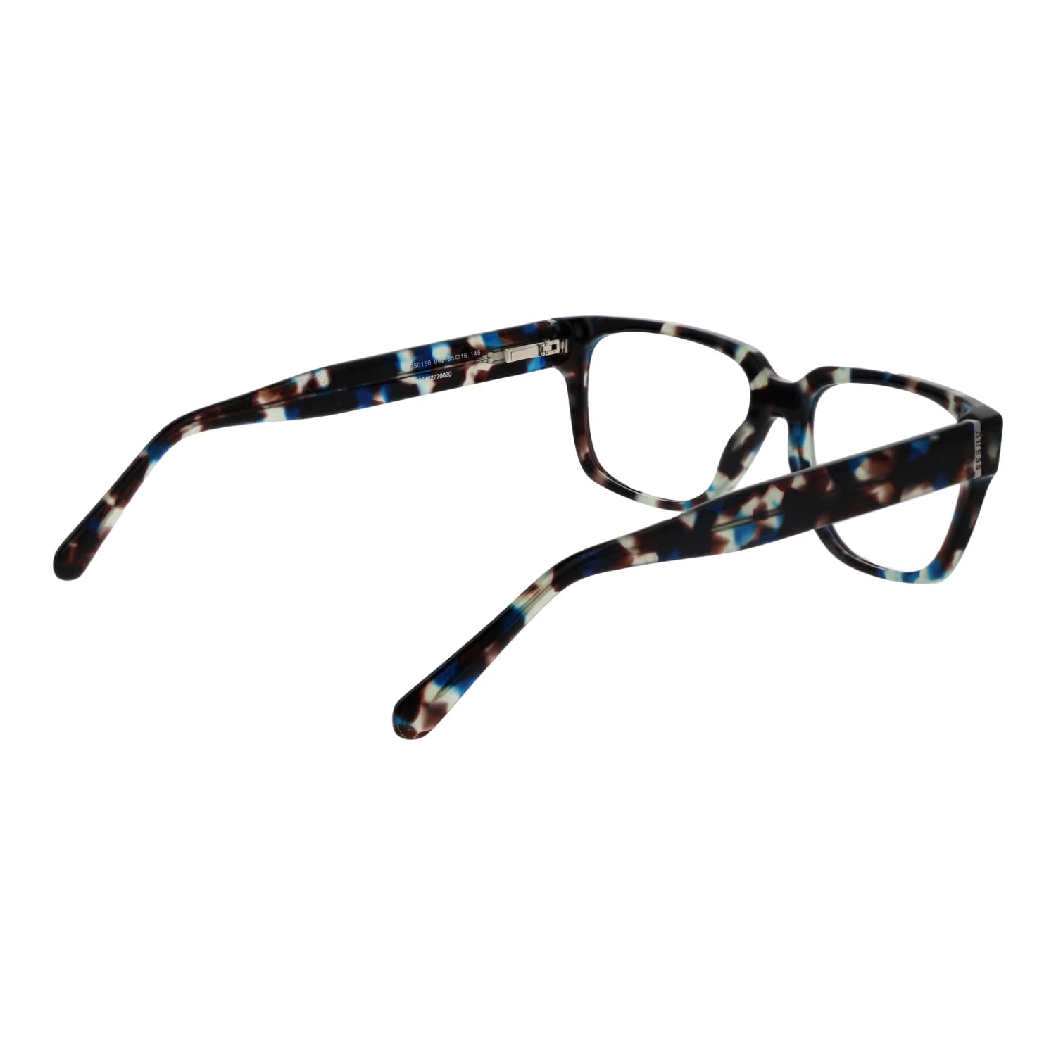 Guess GU50150 092 Montatura da Vista da Uomo Rettangolare Full Rim in Acetato Verde Chiaro, Calibro 55 mm, Ponte 16 mm, Aste 145 mm, Cerniera Standard, Compatibile con Lenti Graduate e Progressive, EAN 0889214509192