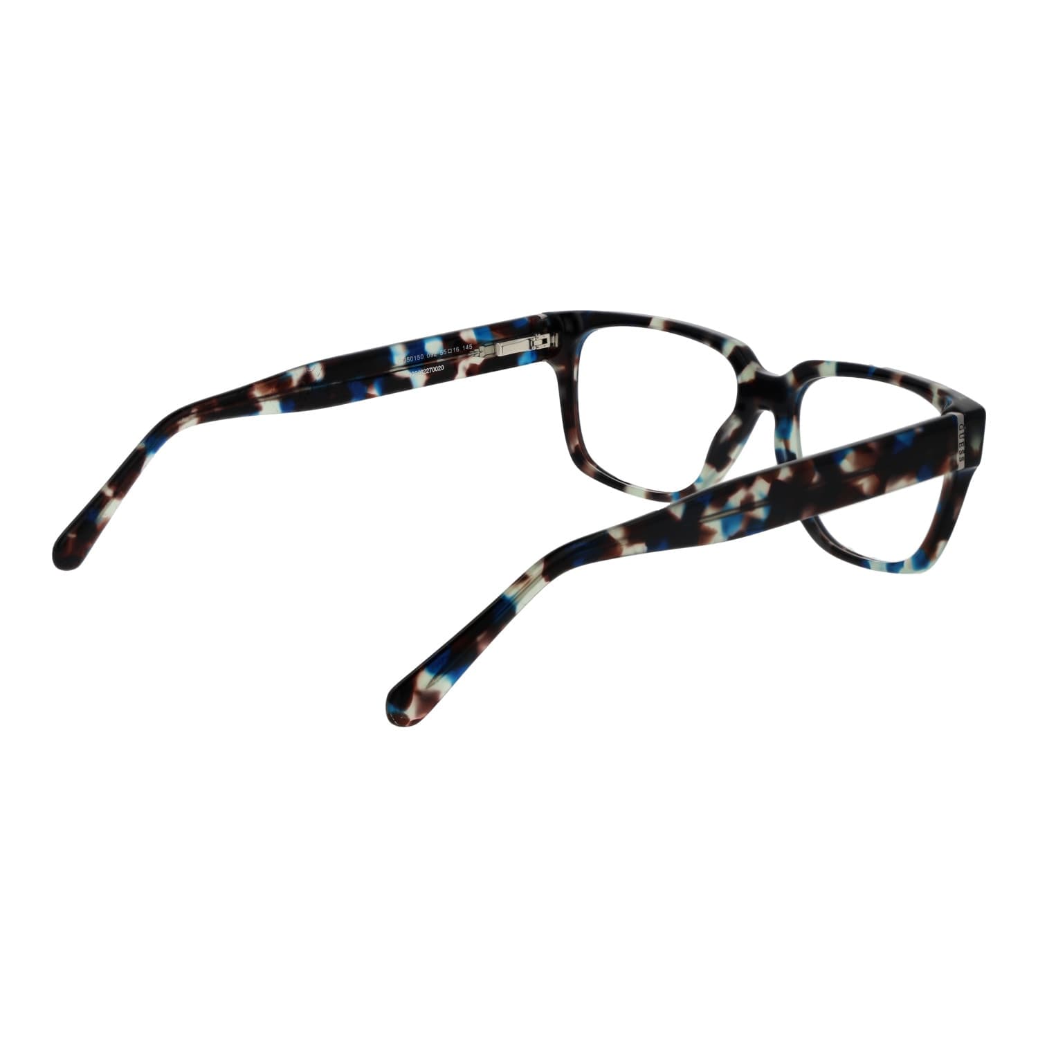 Guess GU50150 092 Montatura da Vista da Uomo Rettangolare Full Rim in Acetato Verde Chiaro, Calibro 55 mm, Ponte 16 mm, Aste
