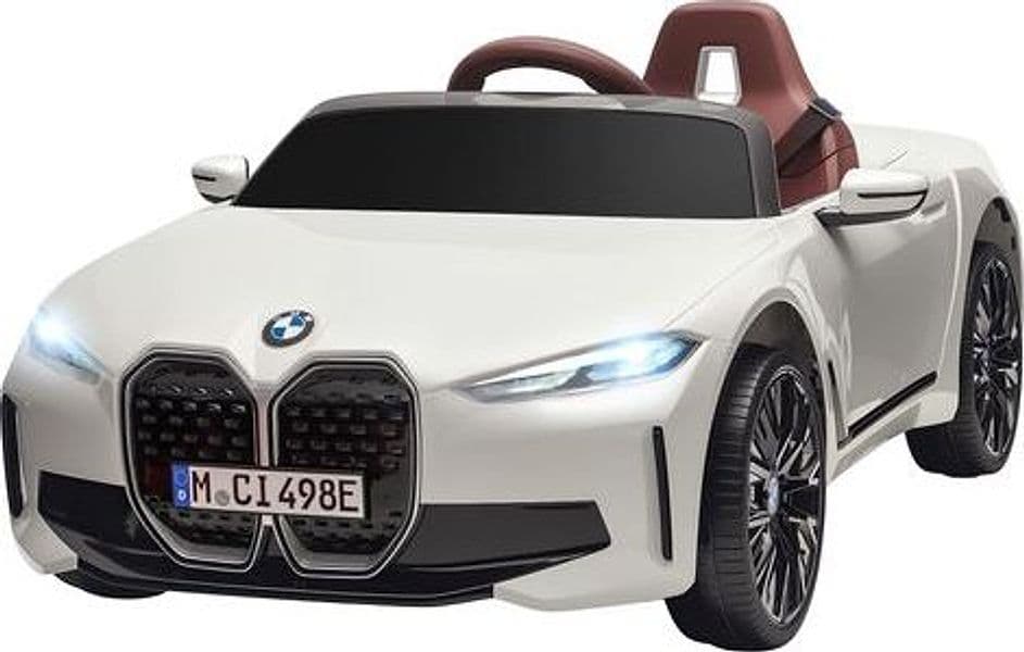 HOMCOM Macchina Elettrica per Bambini 3-6 Anni con Licenza BMW con Telecomando, Clacson e Fari, 115x67x45 cm, Bianca | Dimensioni 125.00 × 75.00 × 55.00 cm - 3