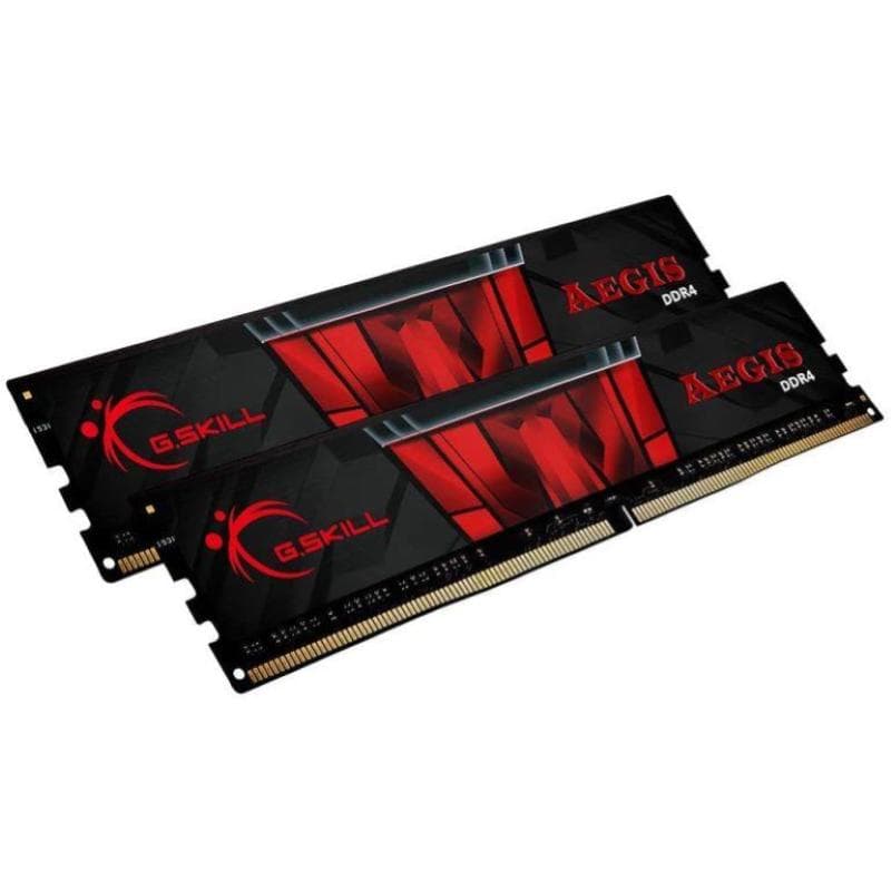 G.Skill F4-3200C16D-16GIS Aegis DDR4 da 16 GB PC 3200 CL16 KIT (2 x 8 GB) | Dimensioni 18.00 × 12.00 × 3.00 cm | Modello F4-3200C16D-16GIS, 2 moduli da 8 GB, timing 16-18-18-38, tensione 1,35 V, formato U-DIMM non-ECC, profilo Intel XMP 2.0 - 2