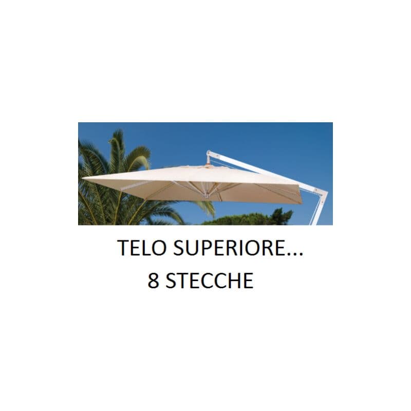 Papillon TOP TELO RICAMBIO OMBRELLONE DECENTRATO ALLUMINIO 3x3 CON AIRVENT ECRU 235 GR/MQ | Dimensioni 60.00 × 40.00 × 15.00 cm