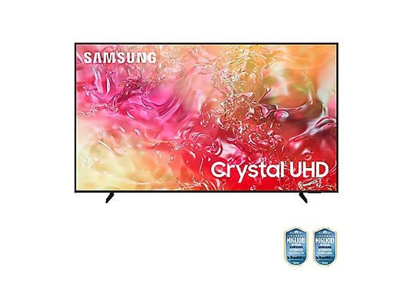 Smart TV 85 Pollici Display LED 4K Ultra HD Sistema Operativo Tizen Classe G colore Nero - UE85DU7170UXZT | Dimensioni 205.00 × 25.00 × 125.00 cm | Dimensioni diagonale schermo: 2,16 m (85") | Forma dello schermo: Piatto - 2