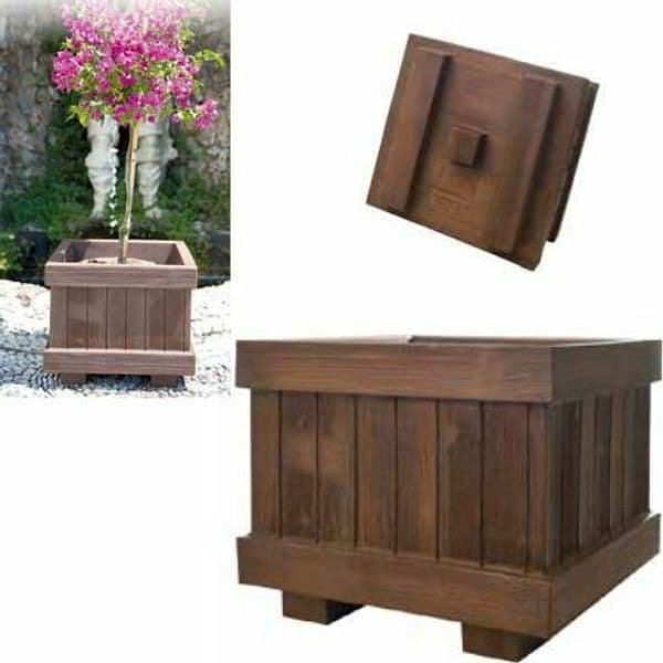 Alberiamo 377022 Carrello Sottovaso Rotondo con 4 Ruote Piroettanti a 360°, legno massello di abete certificato FSC, diametro 35 cm, altezza 8 cm, portata massima 120 kg, per spostare vasi pesanti in interni ed esterni coperti, EAN 8015233770226 - 3