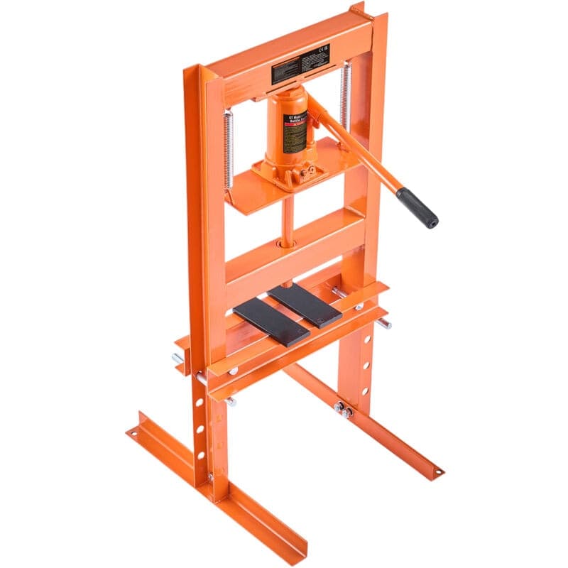 VEVOR Pressa idraulica da negozio da 6 tonnellate con piastre di pressatura Supporto per pressa da banco con telaio ad H Promo | Dimensioni 80.00 × 30.00 × 25.00 cm - 5